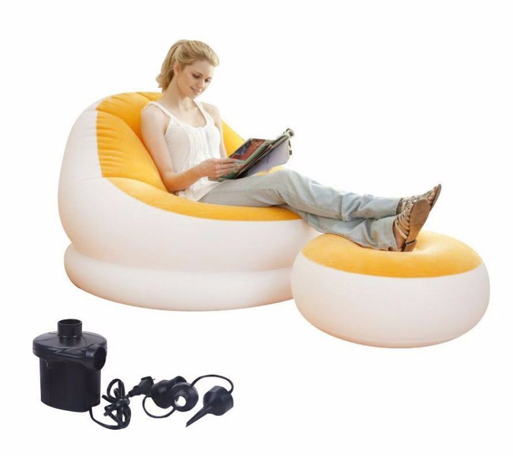 2 in 1 air sofa with pumper