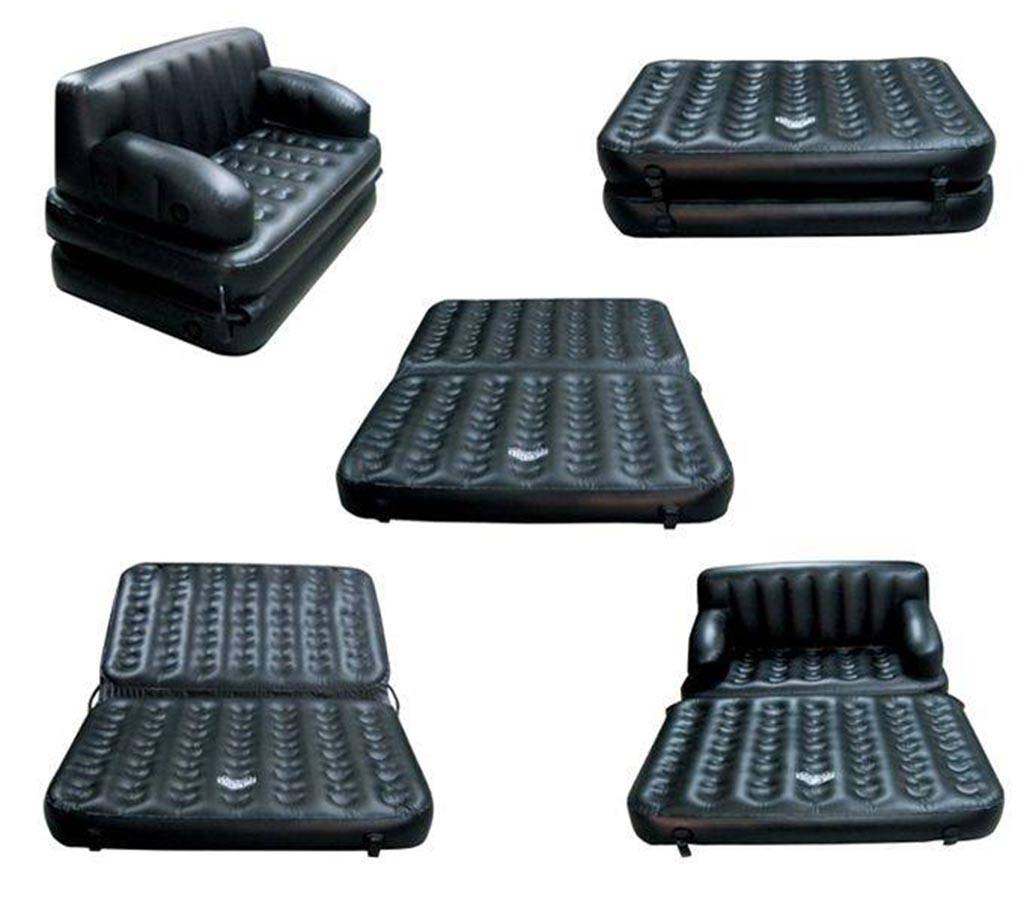 5 in 1 inflatable sofa cum bed with air pumper